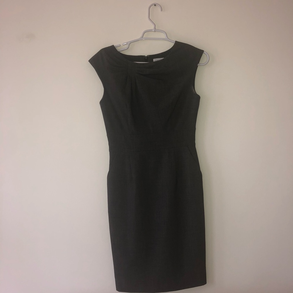 Grey/Brown Sheath Dress